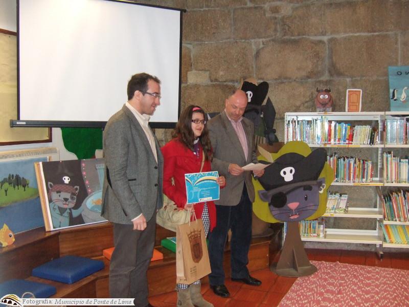Sessão de entrega de prémios do Concurso Concelhio de Leitura dinamizado na Biblioteca Municipal