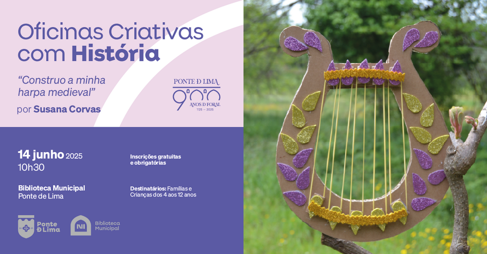 Cartaz Oficinas Criativas com História