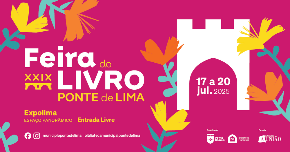 Cartaz XXIX Feira do Livro de Ponte de Lima
